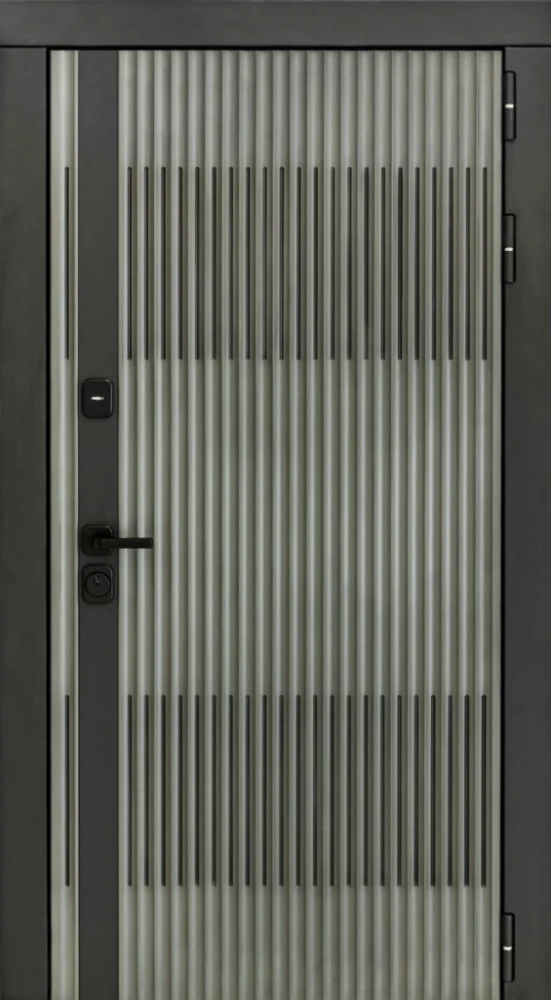 Входная дверь ДвериПРО Elfy ФЛ-677 (10мм, белый матовый) DPRO220613 внешняя сторона